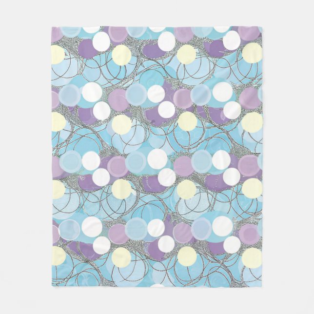 Dreamy Bubble Clouds Fleece Blanket (Vorderseite)