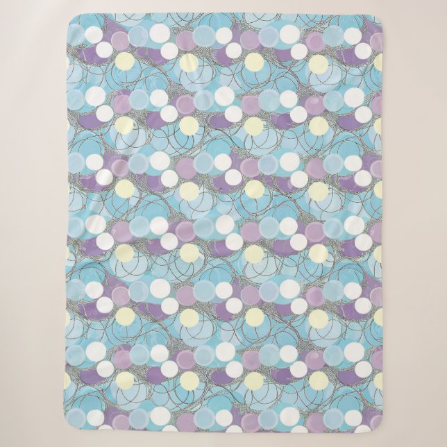 Dreamy Bubble Clouds Sherpa Fleece Blanket Sherpadecke (Vorderseite)