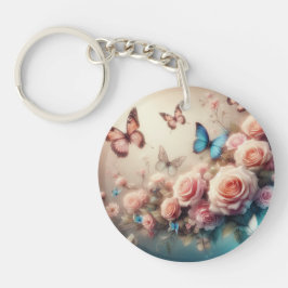 Dreamy Butterfells und Rose Schlüsselanhänger
