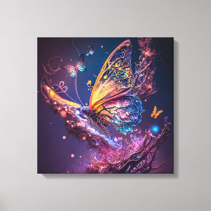 Dreamy Butterfly Canvas Print Leinwanddruck