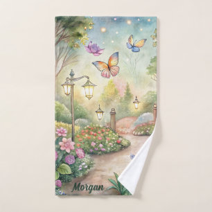 Dreamy Butterfly Garden - Bezauberter Garten Sport Handtuch