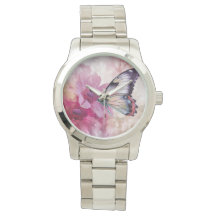 Dreamy Butterfly mit rosafarbenen Blume