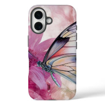 Dreamy Butterfly mit rosafarbenen Blume