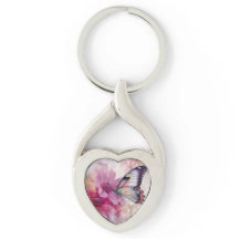 Dreamy Butterfly mit rosafarbenen Blume