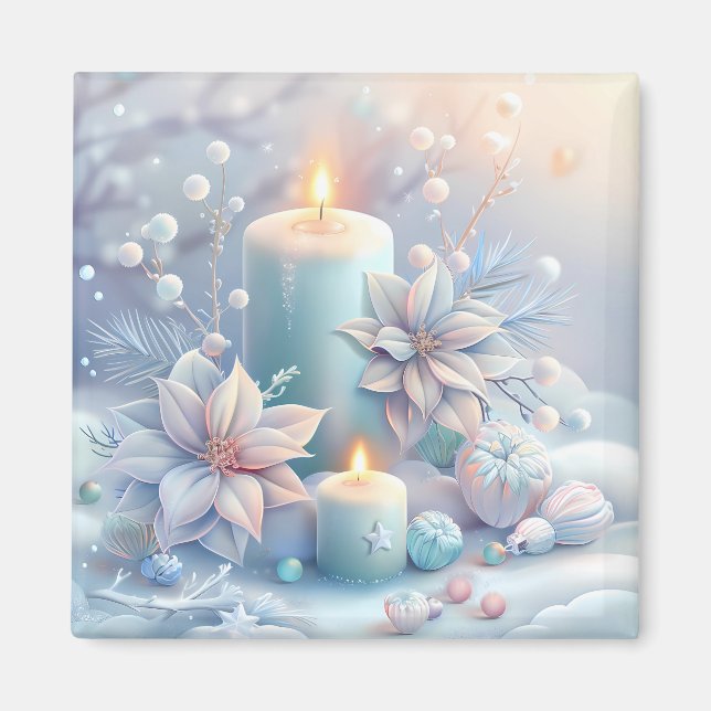 Dreamy Christmas Candles Magnet (Vorne)