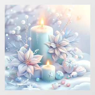 Dreamy Christmas Candles Window Cloning Fensteraufkleber