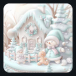 Dreamy Christmas Gingerbread House Sticker<br><div class="desc">Traumweih-Lebkuchensticker</div>
