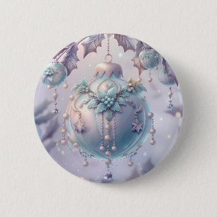 Dreamy Christmas Ornament Button