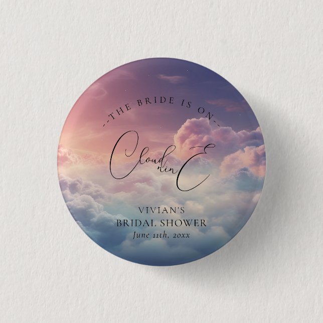 Dreamy Cloud 9 Bridal Button (Vorderseite)