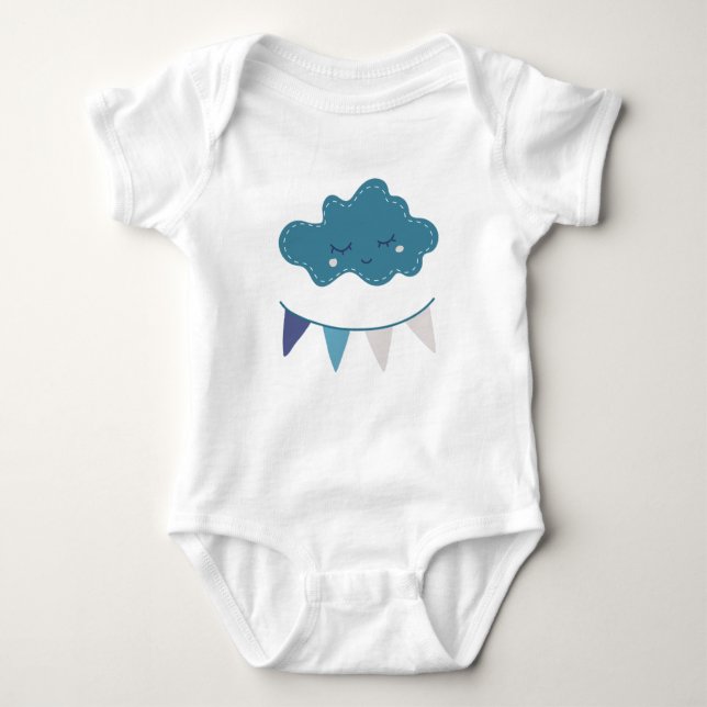 Dreamy Cloud Baby Strampler (Vorderseite)