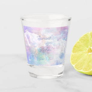 Dreamy Clouds and Stars Wedding Schnapsglas