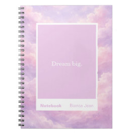Dreamy Cotton Candy Cloudscape Block Quote Classic Notizblock