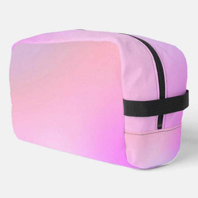 Dreamy Cotton Candy Pastel Gradient Waschbeutel (Linke Seite)