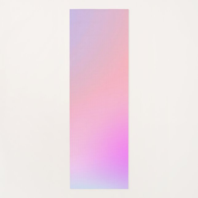 Dreamy Cotton Candy Pastel Gradient Yogamatte (Vorderseite)