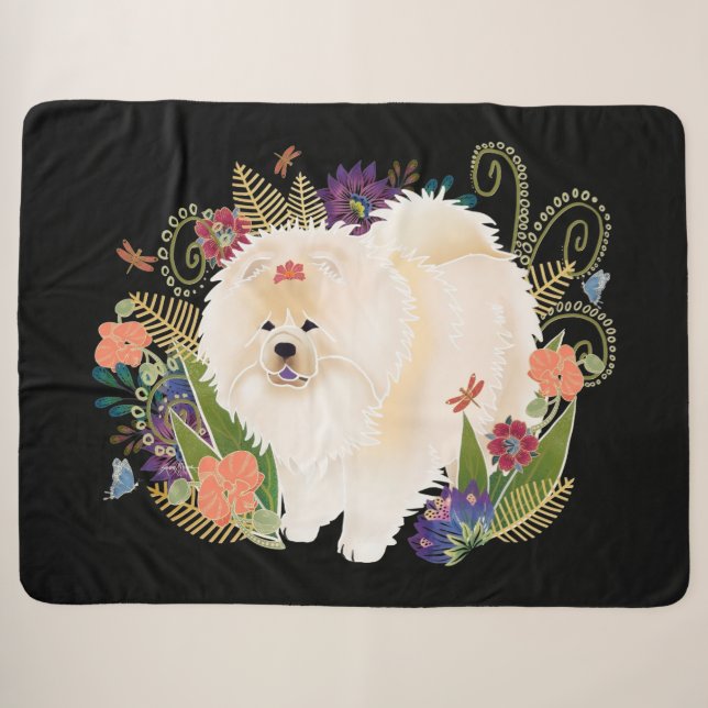 DREAMY CREAMY Creme Chow Sherpadecke (Vorderseite (Horizontal))