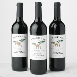 Dreamy Desert Niedlich Camel Weinlabel Weinetikett