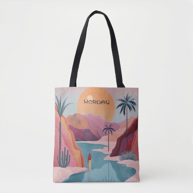 Dreamy Desert Oasis Tote Bag Tasche (Vorderseite)