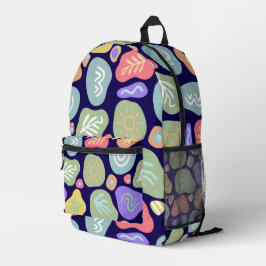 Dreamy Doodles - Vibrant Boho Nature Motif Design Bedruckter Rucksack