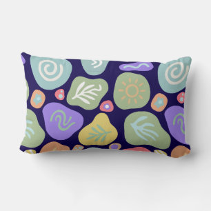Dreamy Doodles - Vibrant Boho Nature Motif Design Lendenkissen