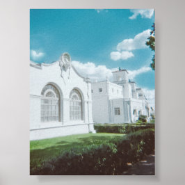 Dreamy Downtown Hot Springs Vintage Poster