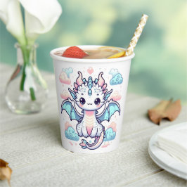 Dreamy Dragon Baby Shower Pappbecher
