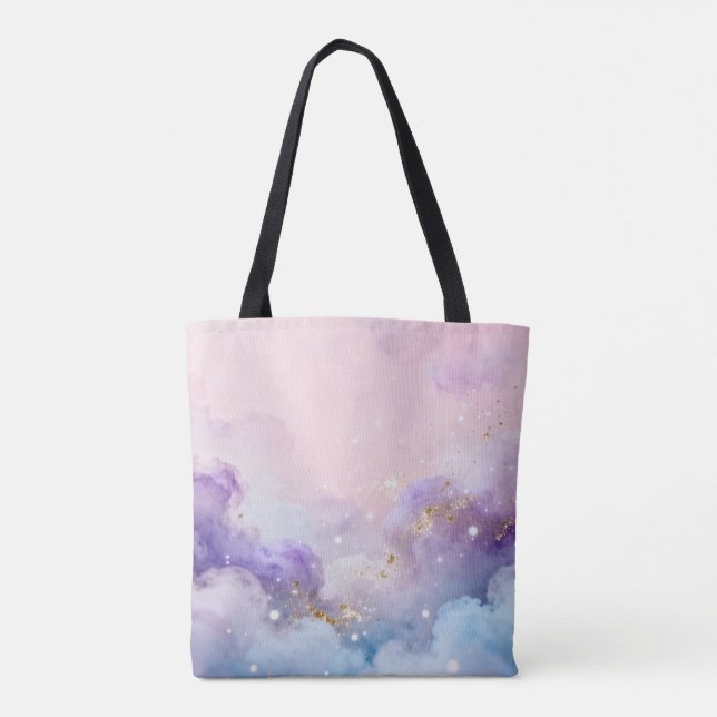 Dreamy Eastern Clouds - Mystical Pastel Tote Bag Tasche (Rückseite)