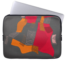 Dreamy Egyptian Collage - Red Orange Gray Laptopschutzhülle