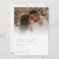 Dreamy Eleganter Gradient Foto Overlay Hochzeit