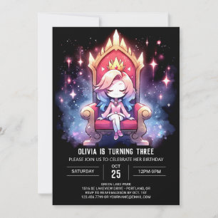Dreamy Enchanted Prinzessin Birthday Einladung