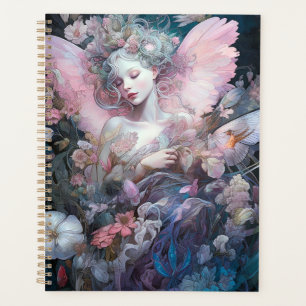 Dreamy Fairy Girl Rose Blue Imaginaire Art