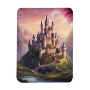 Dreamy Fantasy Burg Kunstvoll wandern im Valle Ver Magnet
