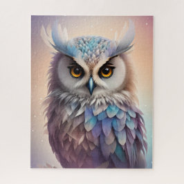 Dreamy Fantasy Owl Soft Pastellfarben