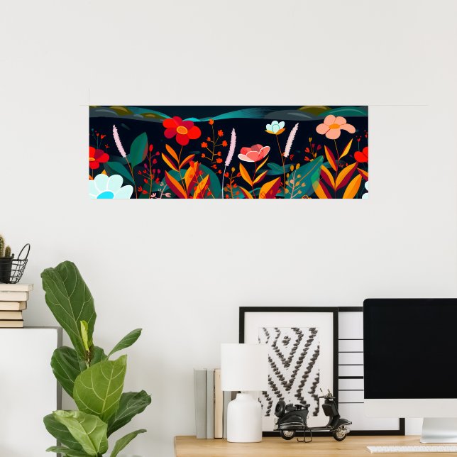 Dreamy Floral Landschaft 3 Poster (Heimbüro)