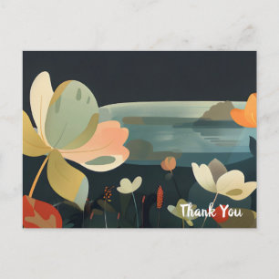 Dreamy Floral Landschaft 3 Postkarte