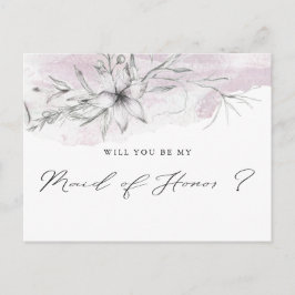 Dreamy Floral | Trauzeugin Postkarte