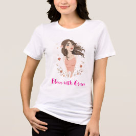 Dreamy Floral Woman Tri-Blend Shirt