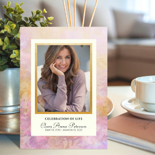 Dreamy Florals Celebration of Life Programme