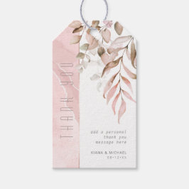 Dreamy Foliage Danke V2 Blush Pink ID817 Geschenkanhänger