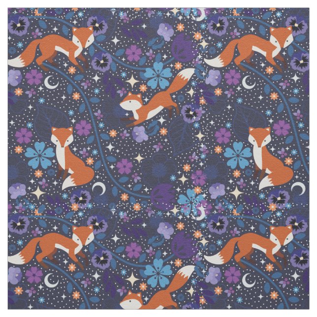 Dreamy Folk Foxes Stoff (Muster)