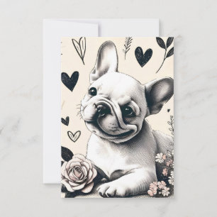 Dreamy Frenchie Dankeskarte