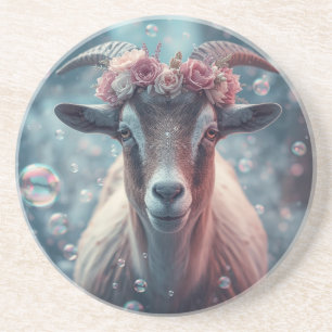 Dreamy Goat Art Getränkeuntersetzer