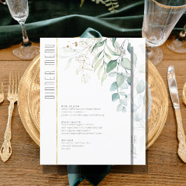 Dreamy Green Mariage Menu V2 Green/Blue ID817