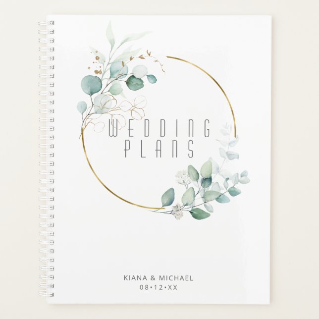 Dreamy Green Wedding Green/Blue ID817 Planer (Vorderseite)