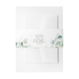 Dreamy Green Wedding V1 Green/Blue ID817 Einladungsbanderole