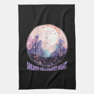 Dreamy Halloween Night Geschirrtuch