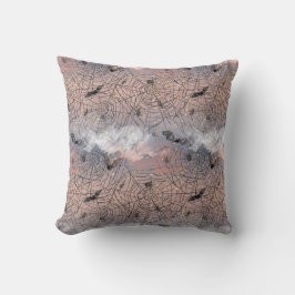 Dreamy Halloween Webscape  Pink & Purple Gothic Kissen