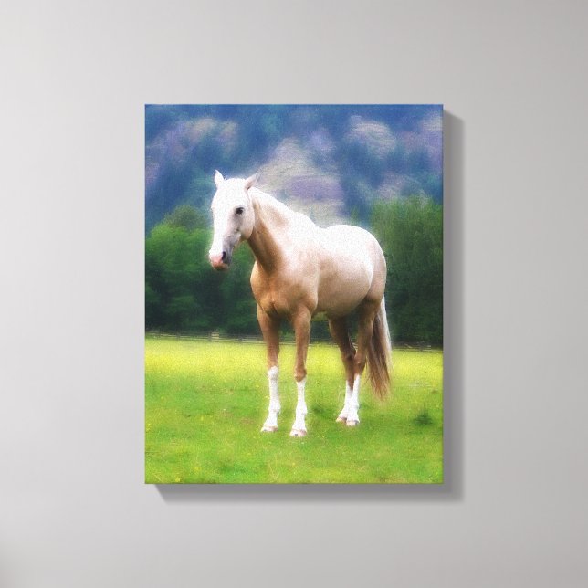 Dreamy Horse - Cream Palomino Leinwanddruck (Vorderseite)