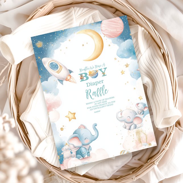 Dreamy Houston, wir haben eine Junge Diapper Raffl Begleitkarte (Von Creator hochgeladen)