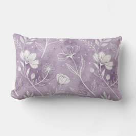 Dreamy Lavender Botanical Lumbar Pillow Lendenkissen