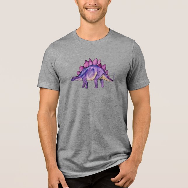 Dreamy Lavender Stegosaurus: Unisex T - Shirt (Vorderseite)
